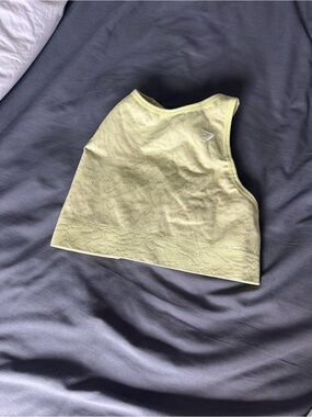 Gymshark Light Lime Seamless High-Neck Sports Bra